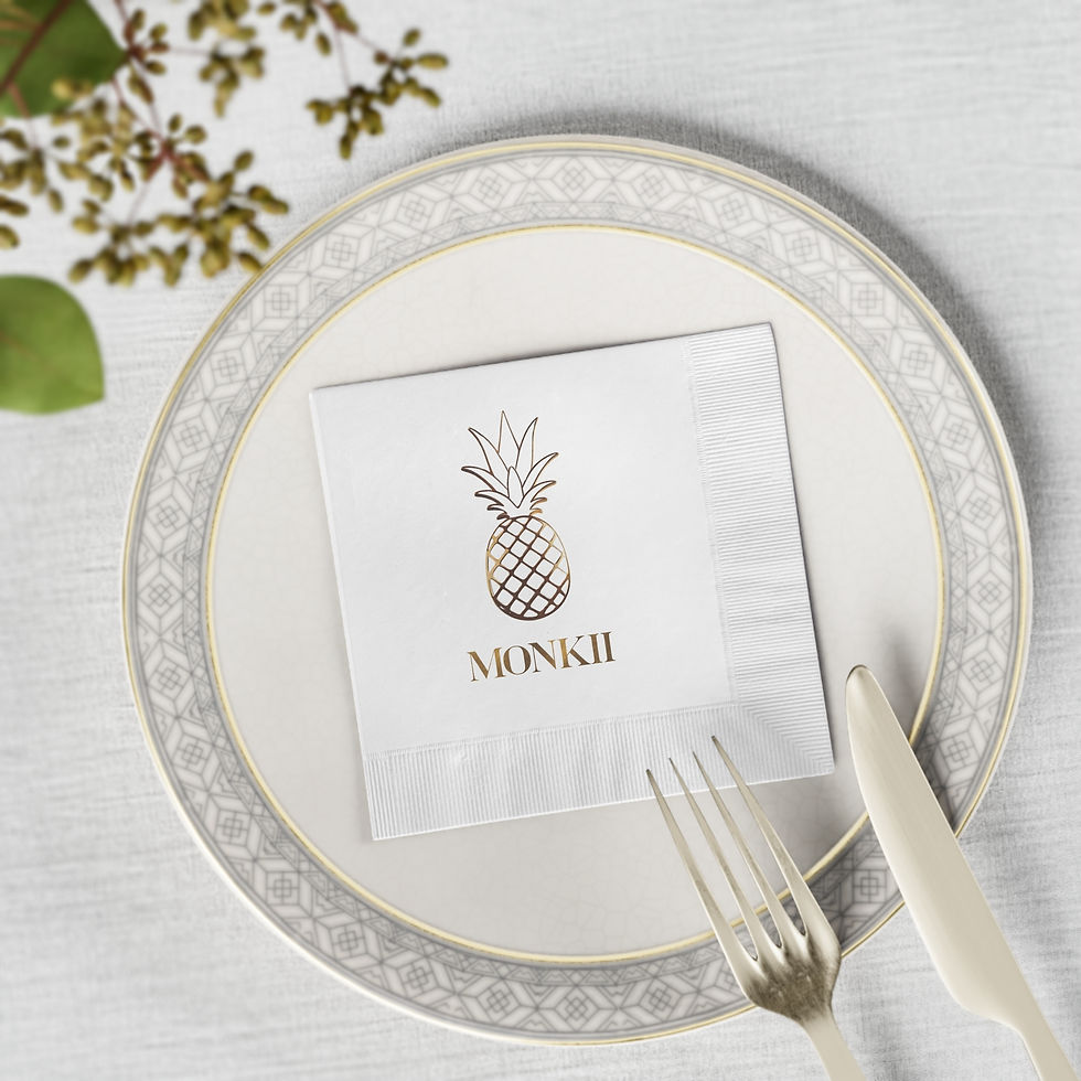 Thumbnail: Beautiful Pine Luxe MONKII Napkins for Celebrations & Everyday Luxury