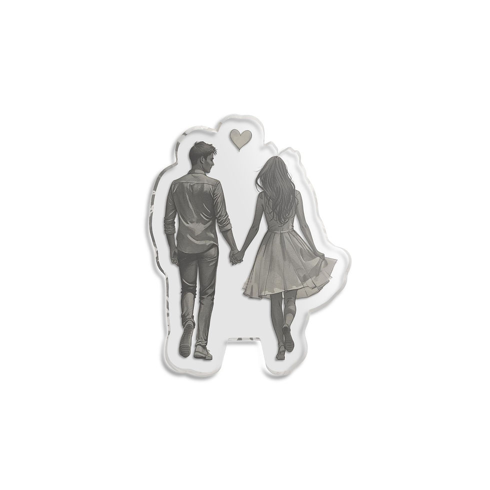 Thumbnail: Personalized Couple Silhouette Statue – Custom Cut Love Figurine