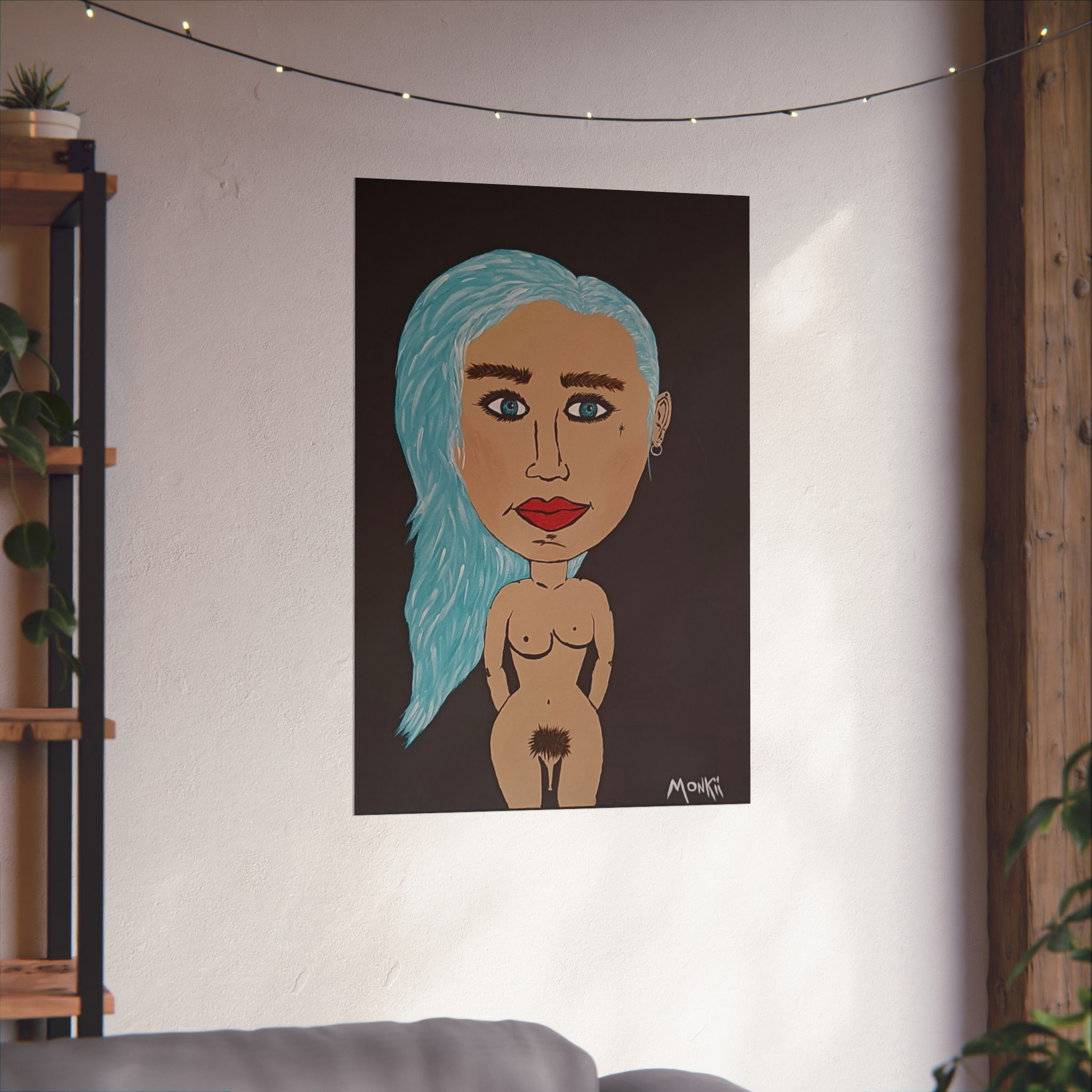 Aurora | Portrait Art Poster — Contemporary Pop Art Print by MONKII
