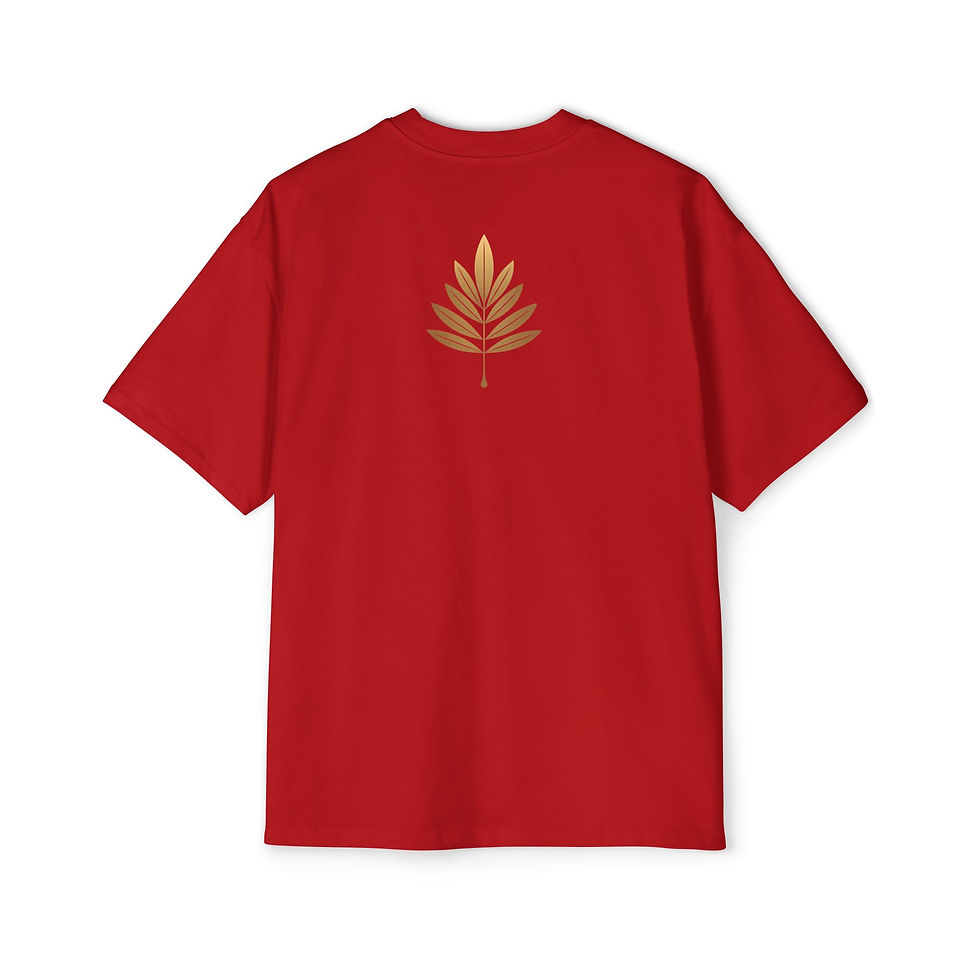 Thumbnail: Premium Heavy Oversized Tee — Gold Leaf 