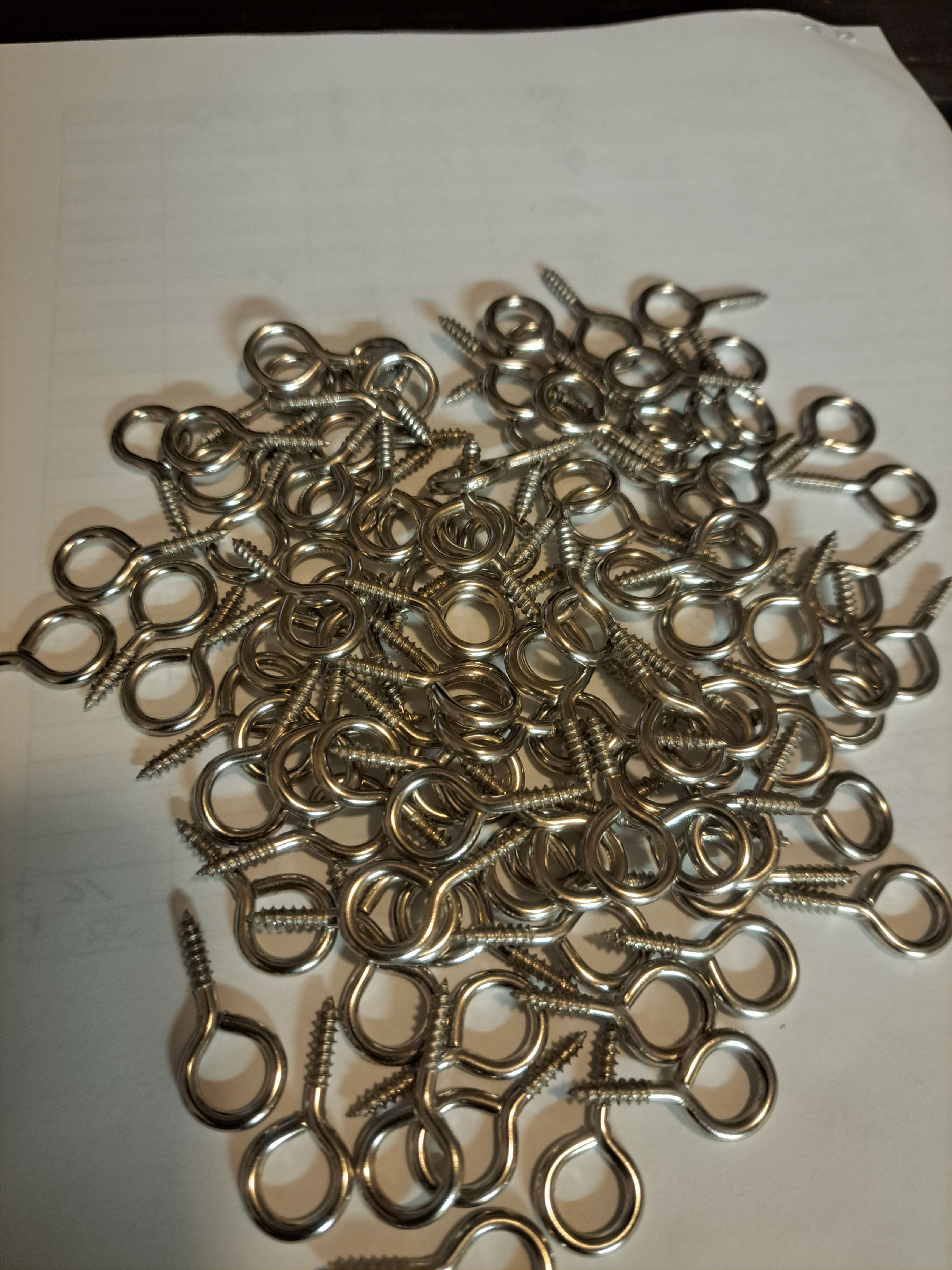 1 Inch Eye Screws 10 Pack