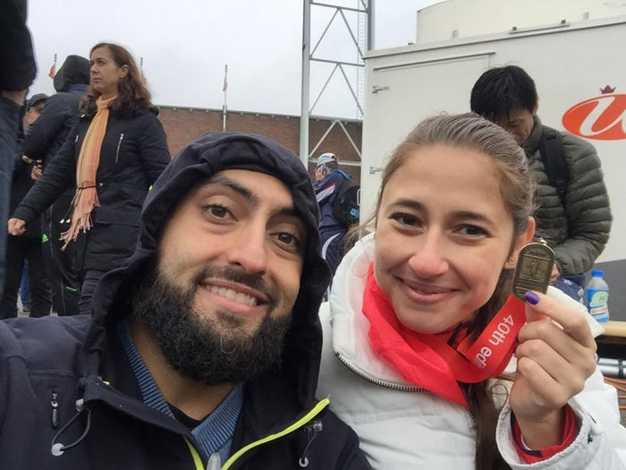 MARATONA DE AMSTERDÃ - STÉPHANIE NASCIMENTO E MARCOS MARÇAL