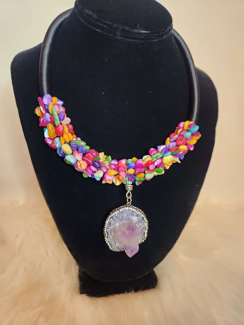 Thumbnail: Amethyst Color Splash Necklace