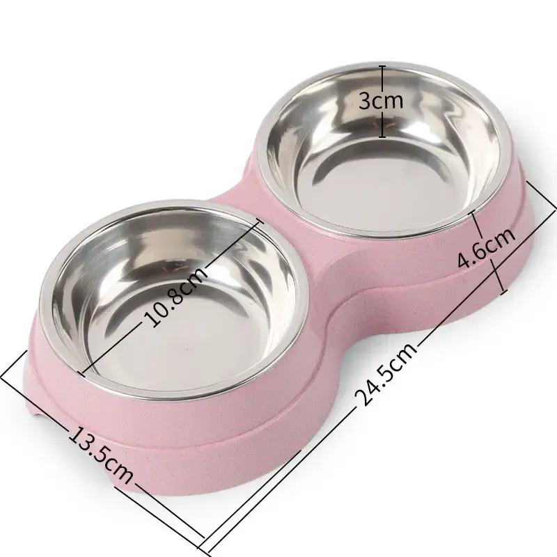 Thumbnail: Stainless Steel Water/ Food Dish Set