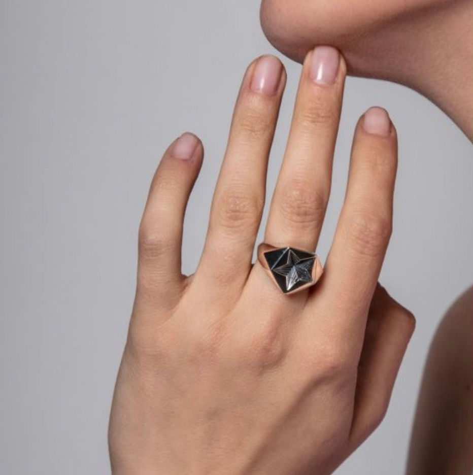 Thumbnail: Shaun Leane Silver Star Signet Ring 