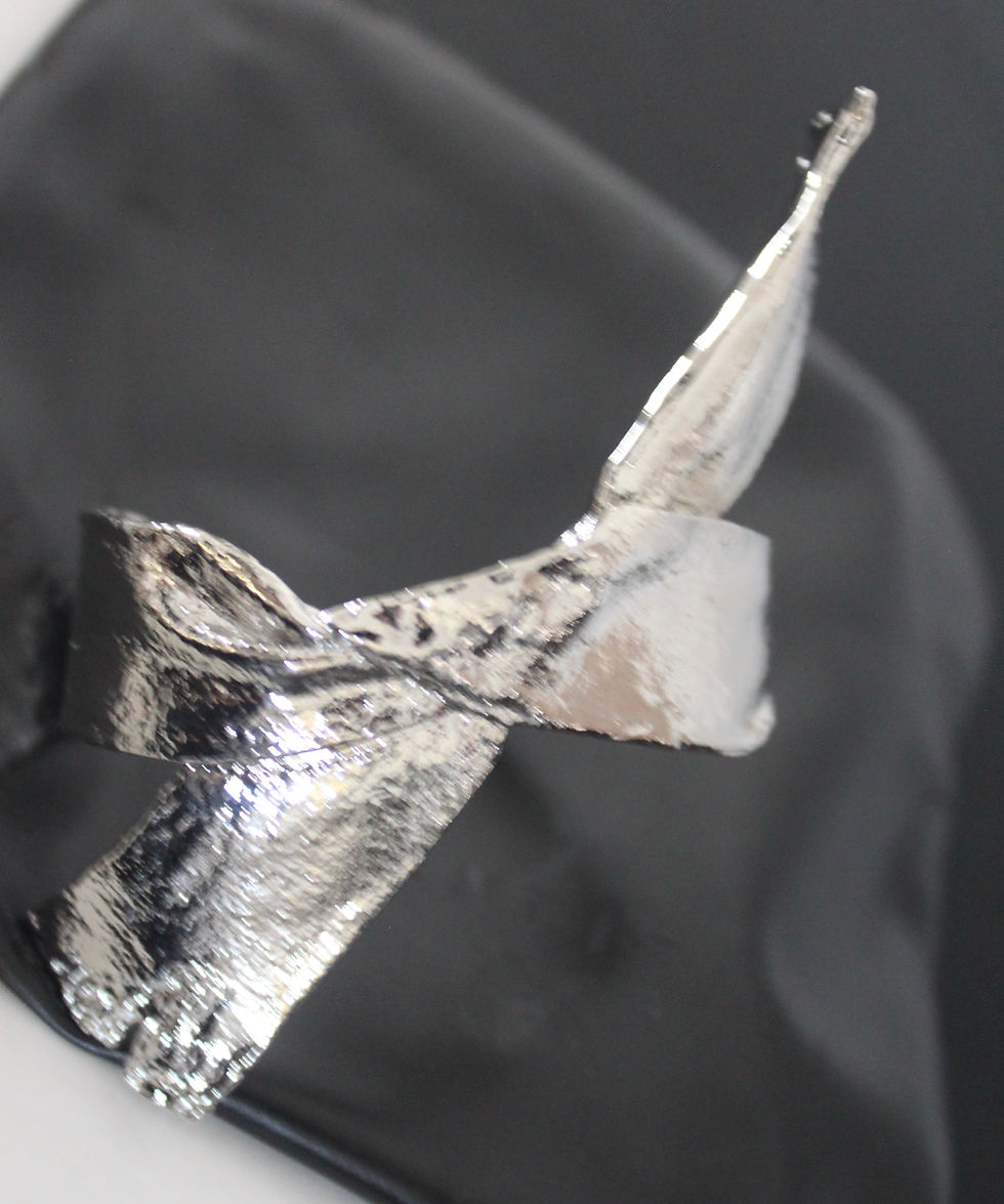 Thumbnail: Random Identities Silver Bow Cuff