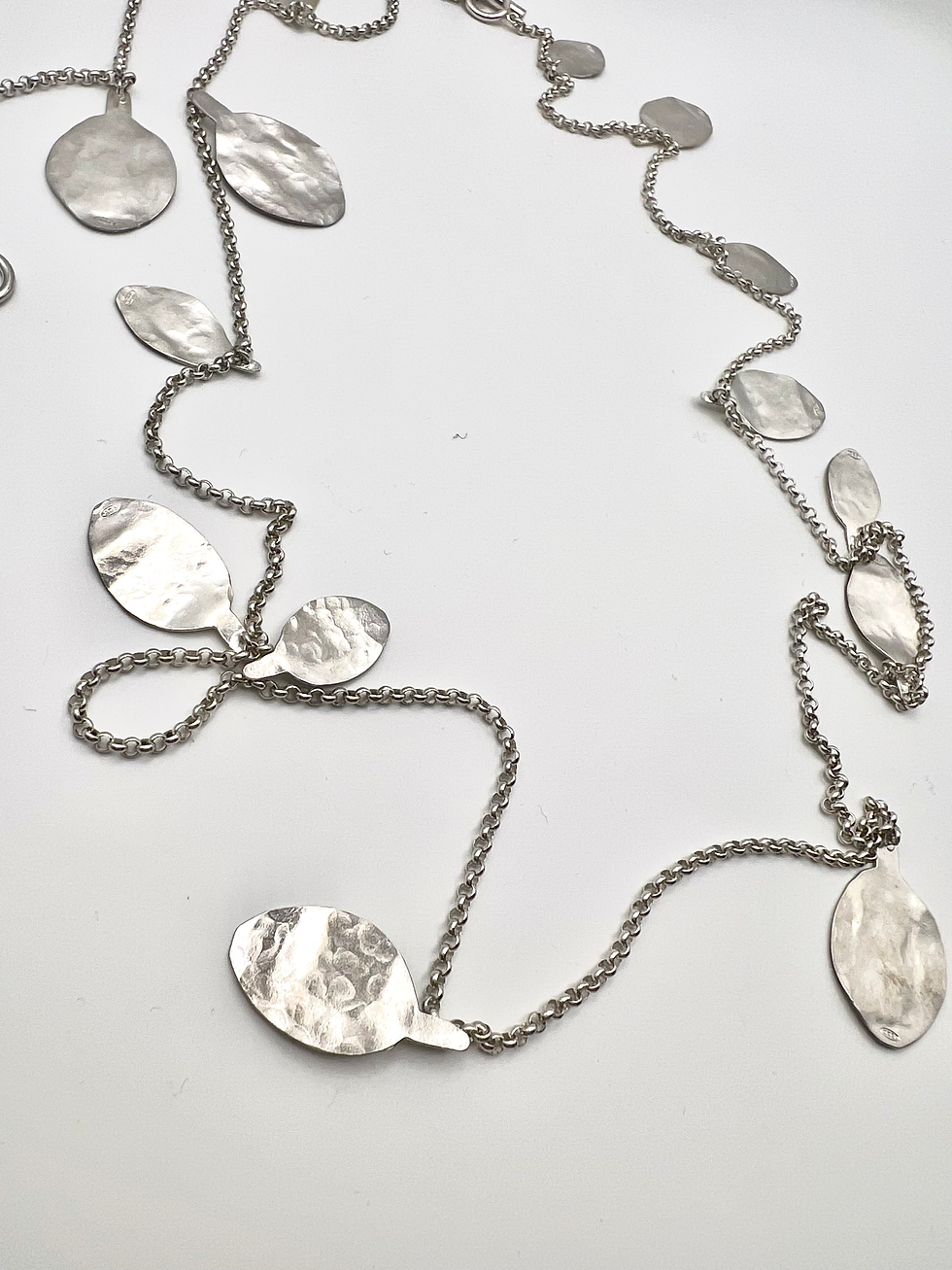 Thumbnail: Jil Sander Long Adjustable Silver Necklace
