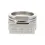 Thumbnail: Maison Margiela MM6 Silver Brass Logo Ring