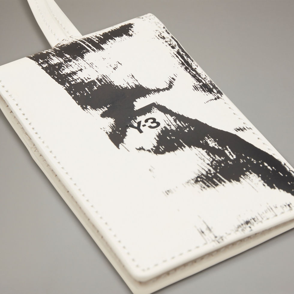 Thumbnail: Y-3 Graphic Leather Lanyard in Talc