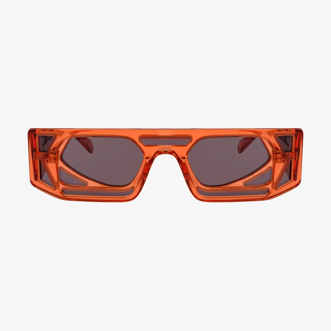 Kuboraum T9 Orange square frame sunglasses