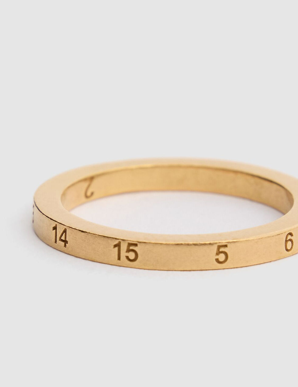 Thumbnail: Maison Margiela Thin Number 925 Silver Ring