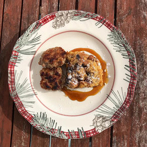 Eggnog Panettone French Toast Bake
