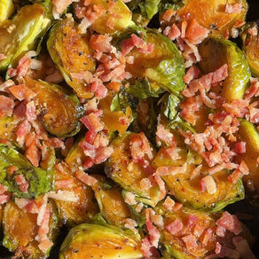 Bacon Braised Brussels
