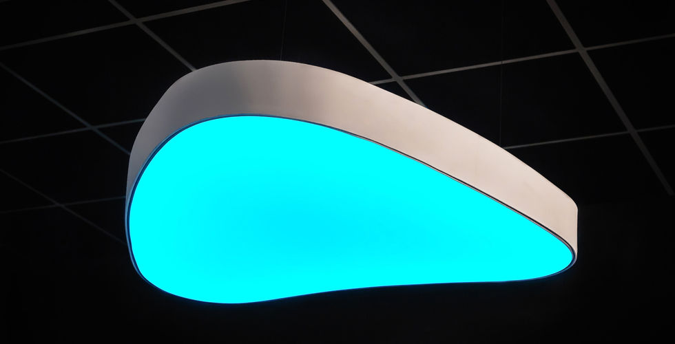 dizajnové LED svietidlo farby RGB svetelné stropy