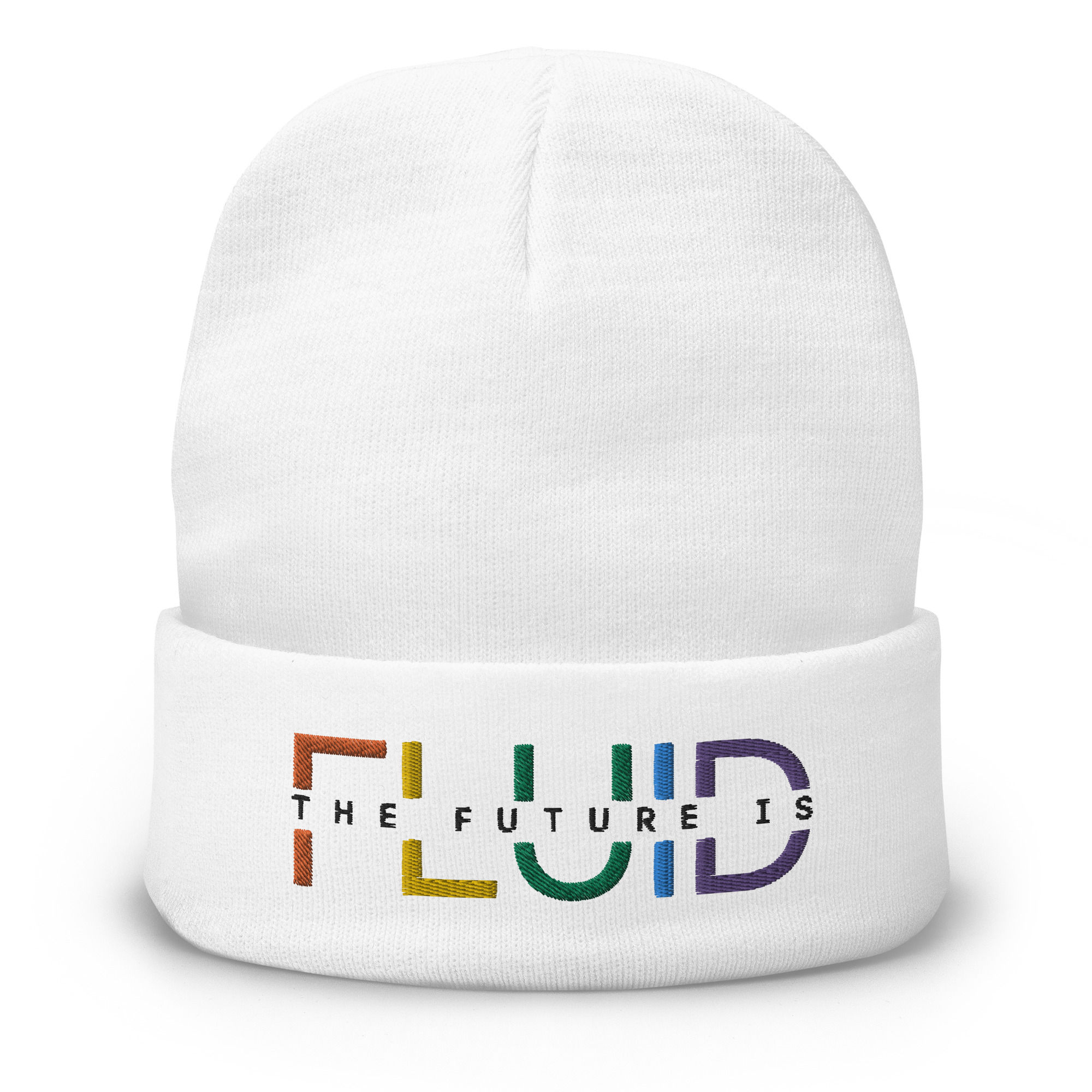 FLUID: Light Rainbow Beanie