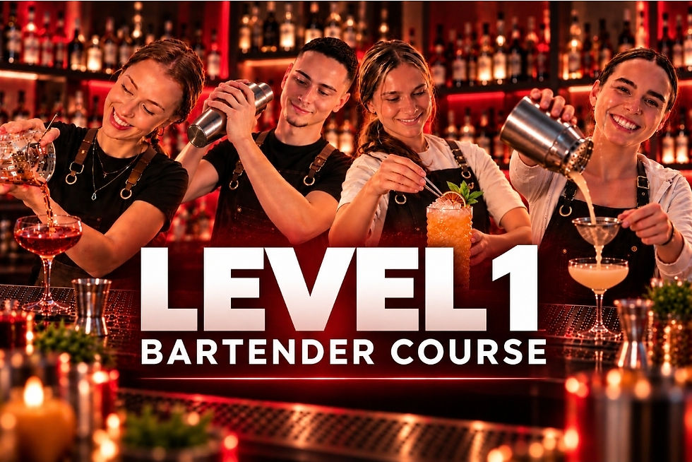 LEVEL 1 - Bartender course / Barmanský kurz