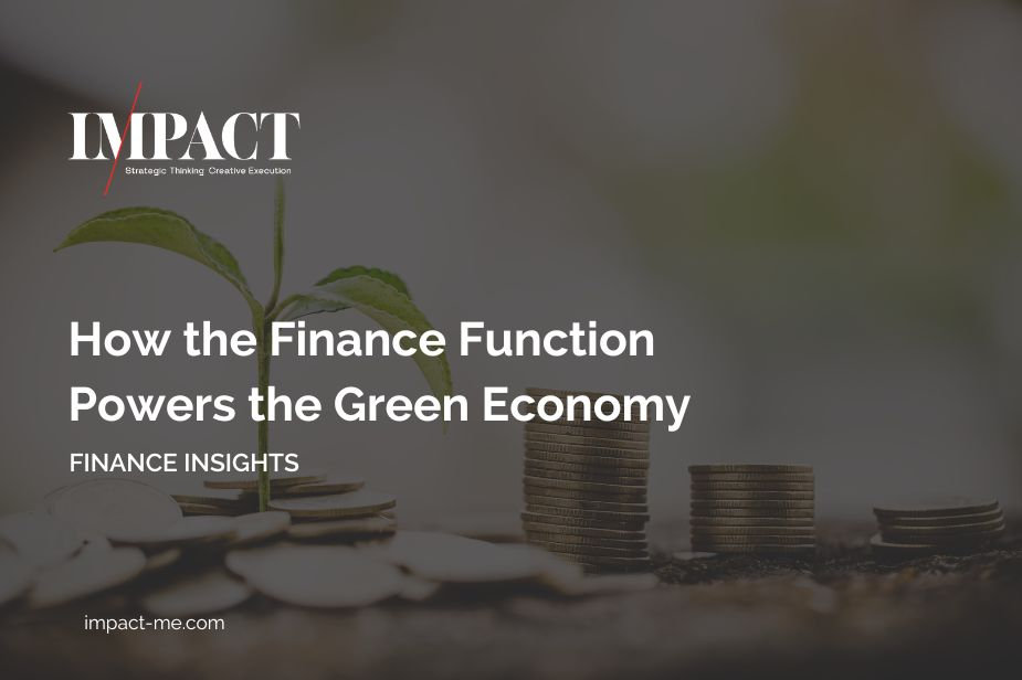 How The Finance Function Powers The Green Economy