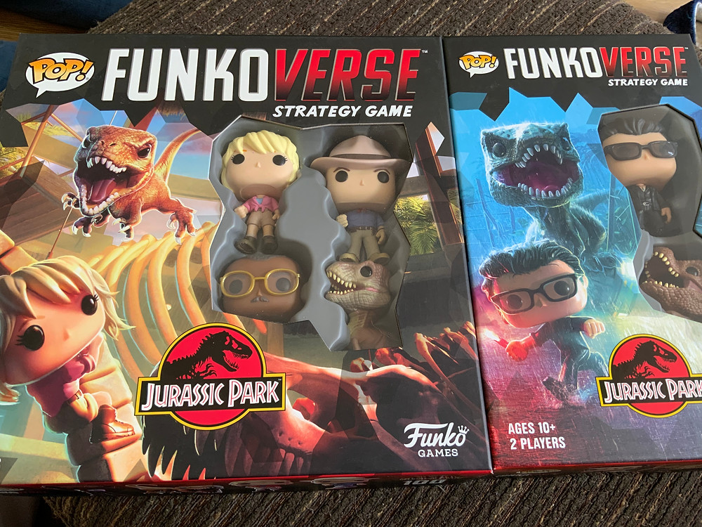 The Funko Verse game boxes