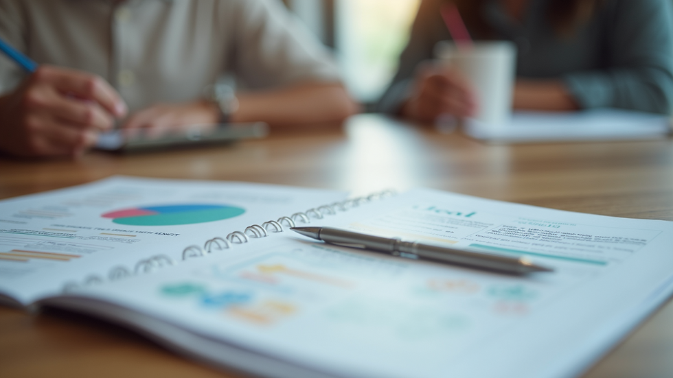 Close-up view of informational brochures and mental health resources on a table