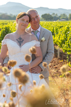 Photos de couple dans les vignes à Besse sur Issole