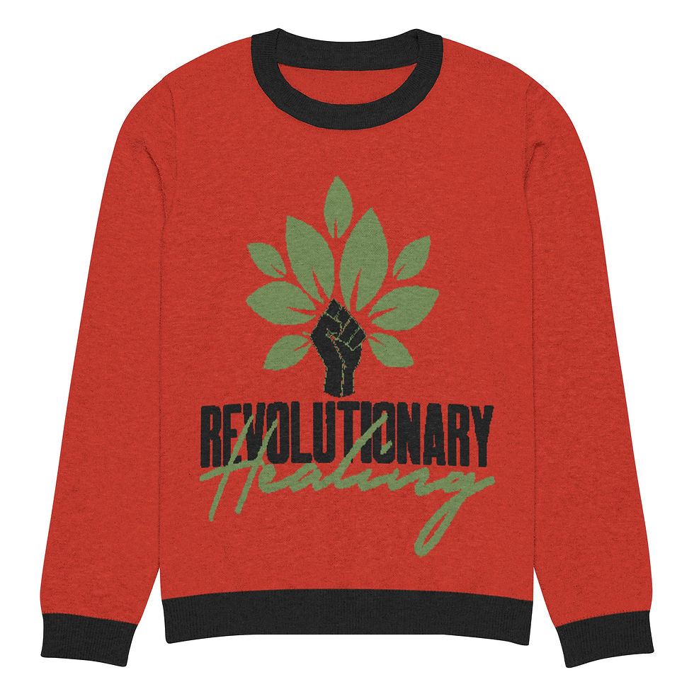 Thumbnail: Revolutionary Healing Knitted crew neck sweater