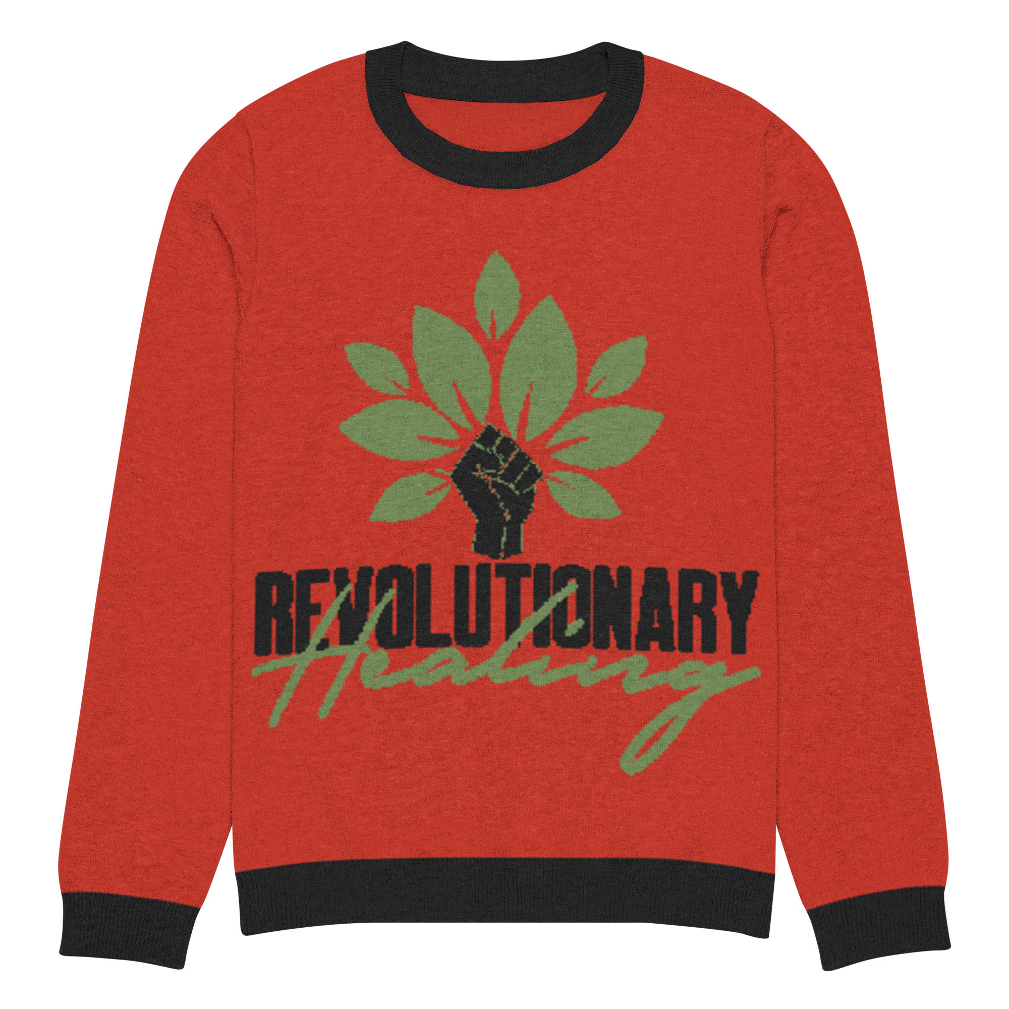 Revolutionary Healing Knitted crew neck sweater