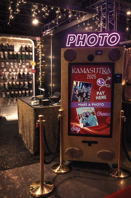Photobooth op Kamasutrabeurs