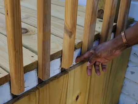 Homeowner showing bad craftsmanship to SKY Living crew