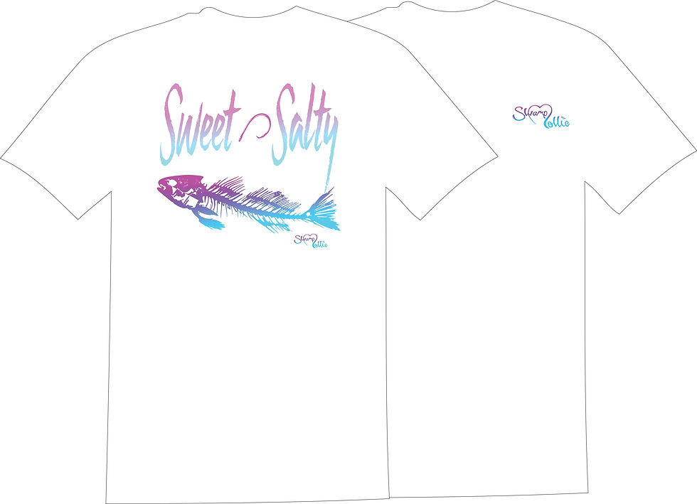 Thumbnail: Women's Redfish Skeleton Saltwater Tee - Sweet N Salty