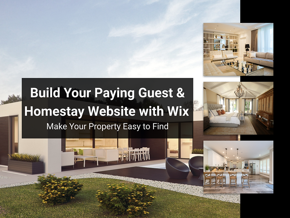 Wix Paying Guest Website
