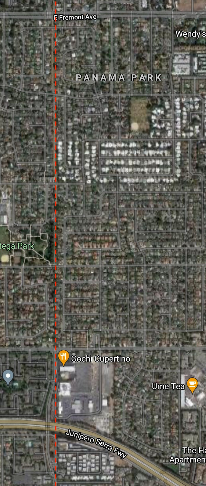 Saratoga & Almaden RR, Fremont to Hwy 280