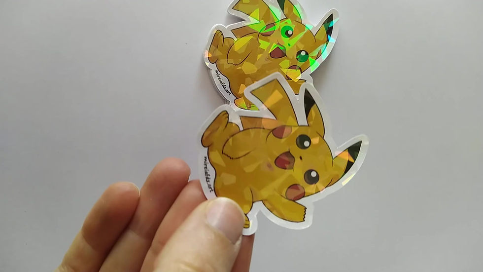 Miniatura: Pokemon Pikachu holo stiker
