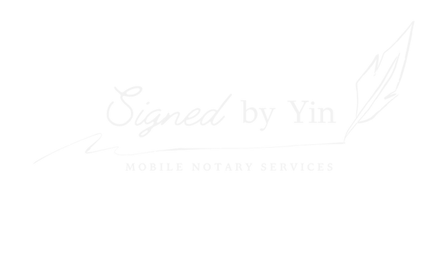Signed By Yin mobile notary logo