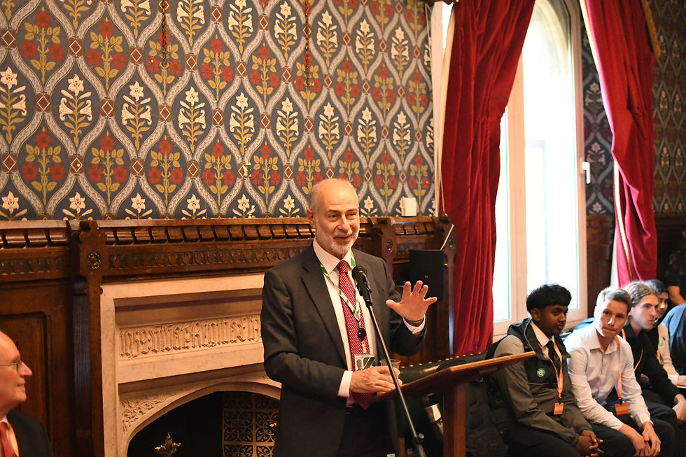 Leeds MP Fabian Hamilton addresses the audience at Westminster Hall.