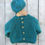 Thumbnail: Terrific teal cardigan & hat 6-12m