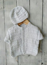 Misty cardigan & hat 6-12m