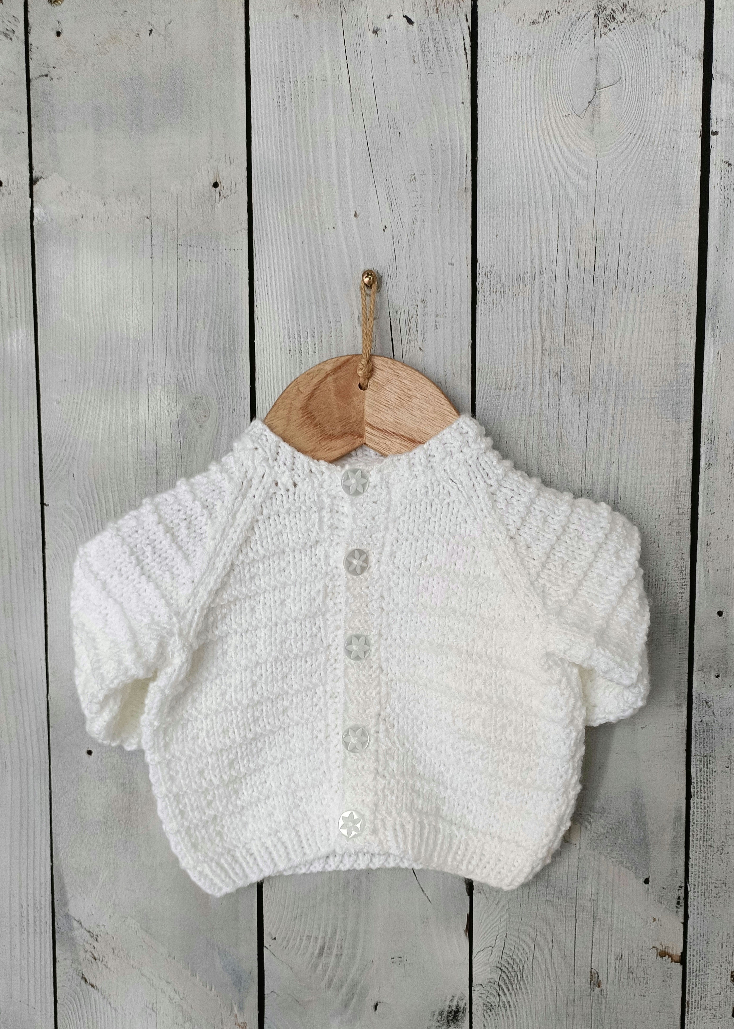 Snow white cardigan 0m - 3m