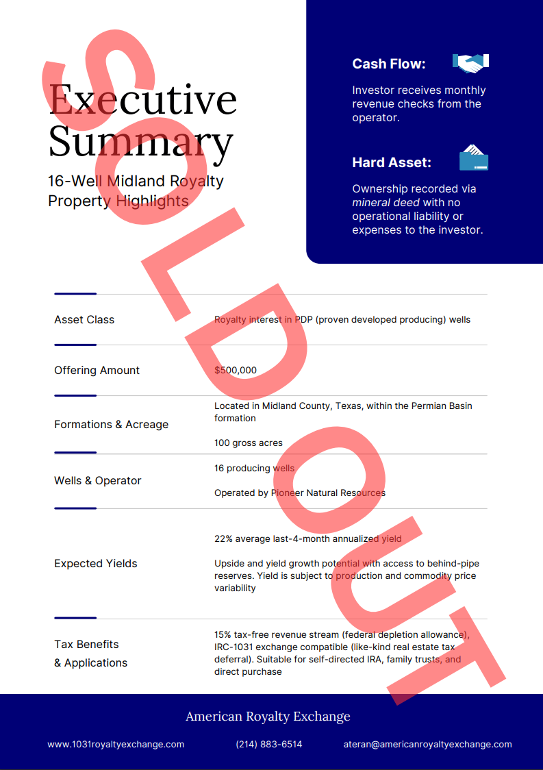 16-Well Midland Royalty Interest