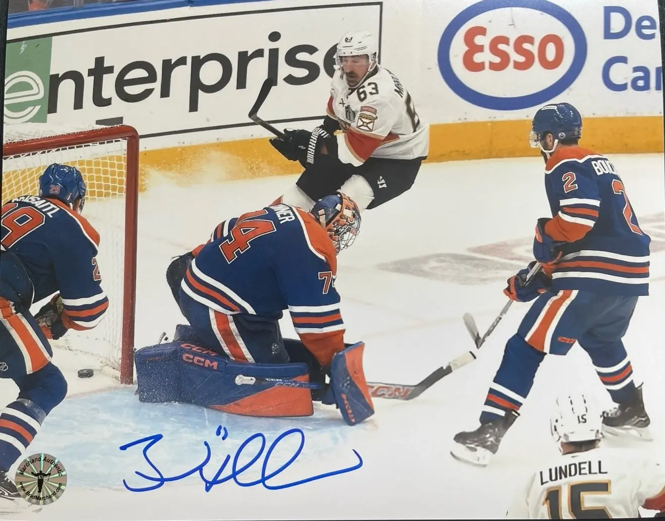 Brad Marchand Florida Panthers Signed Stanley Cup finals Overtime Goal 8 X 10