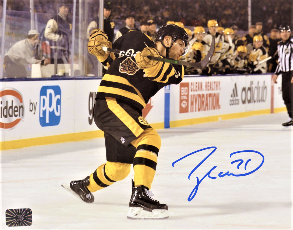 Taylor Hall Boston Bruins Signed 16x20 Photo Slapshot 2023 Winter Classic