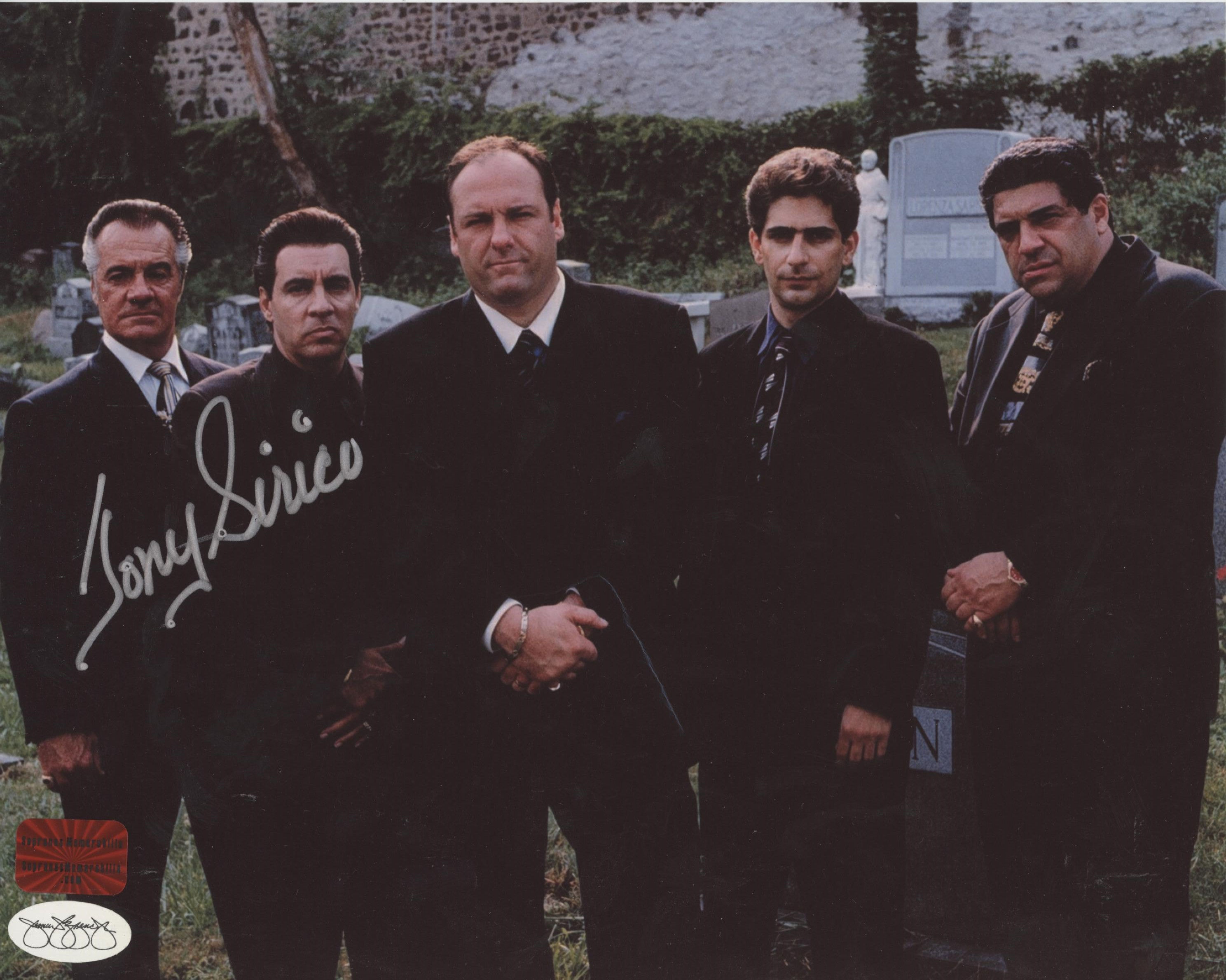 Tony Sirico signed 8x10 Graveyard - B