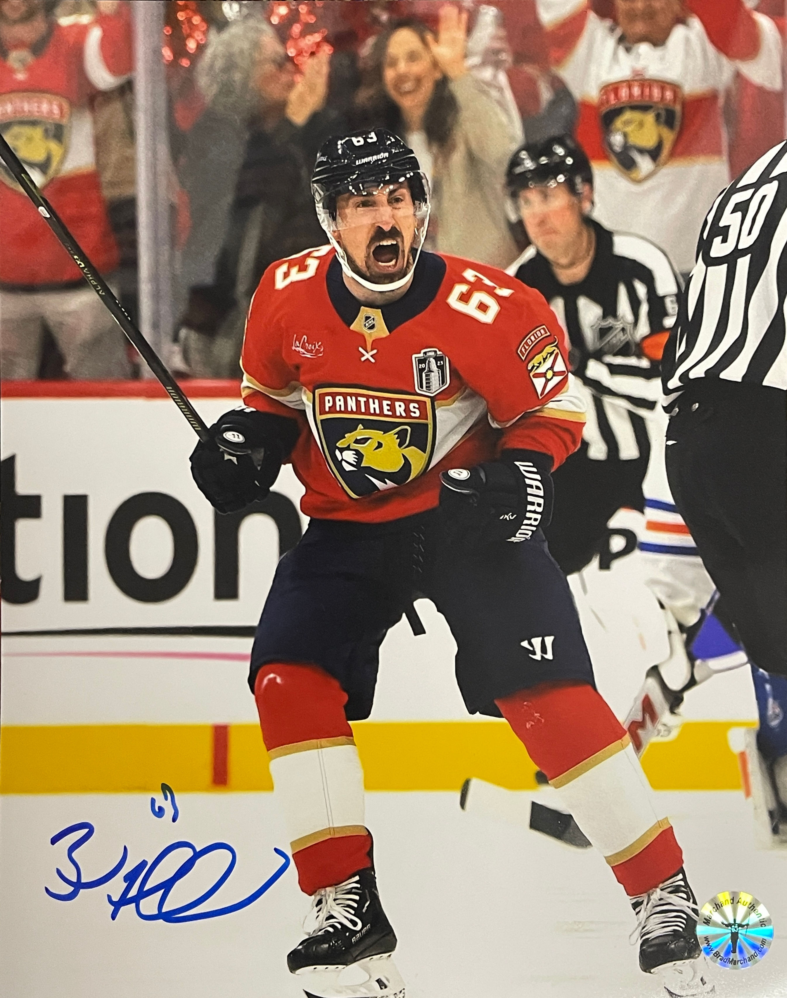 Brad Marchand Florida Panthers Signed 16x20 Photo Game 3 Finals Celebrati