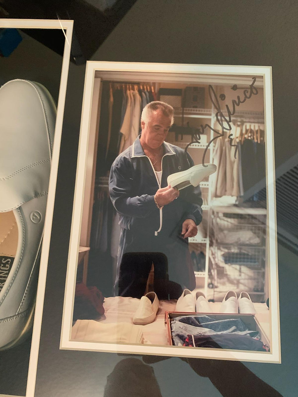 Thumbnail: Tony Sirico Screen Worn Shoes - Shadowbox Framed