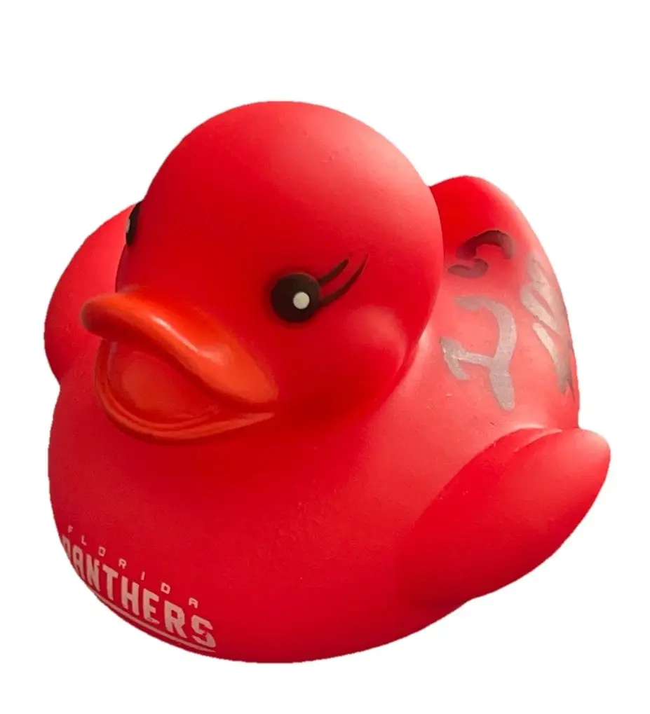 Thumbnail: Brad Marchand Florida Panthers Signed Parade Thrown Panthers Rubber Duck (Jeep)