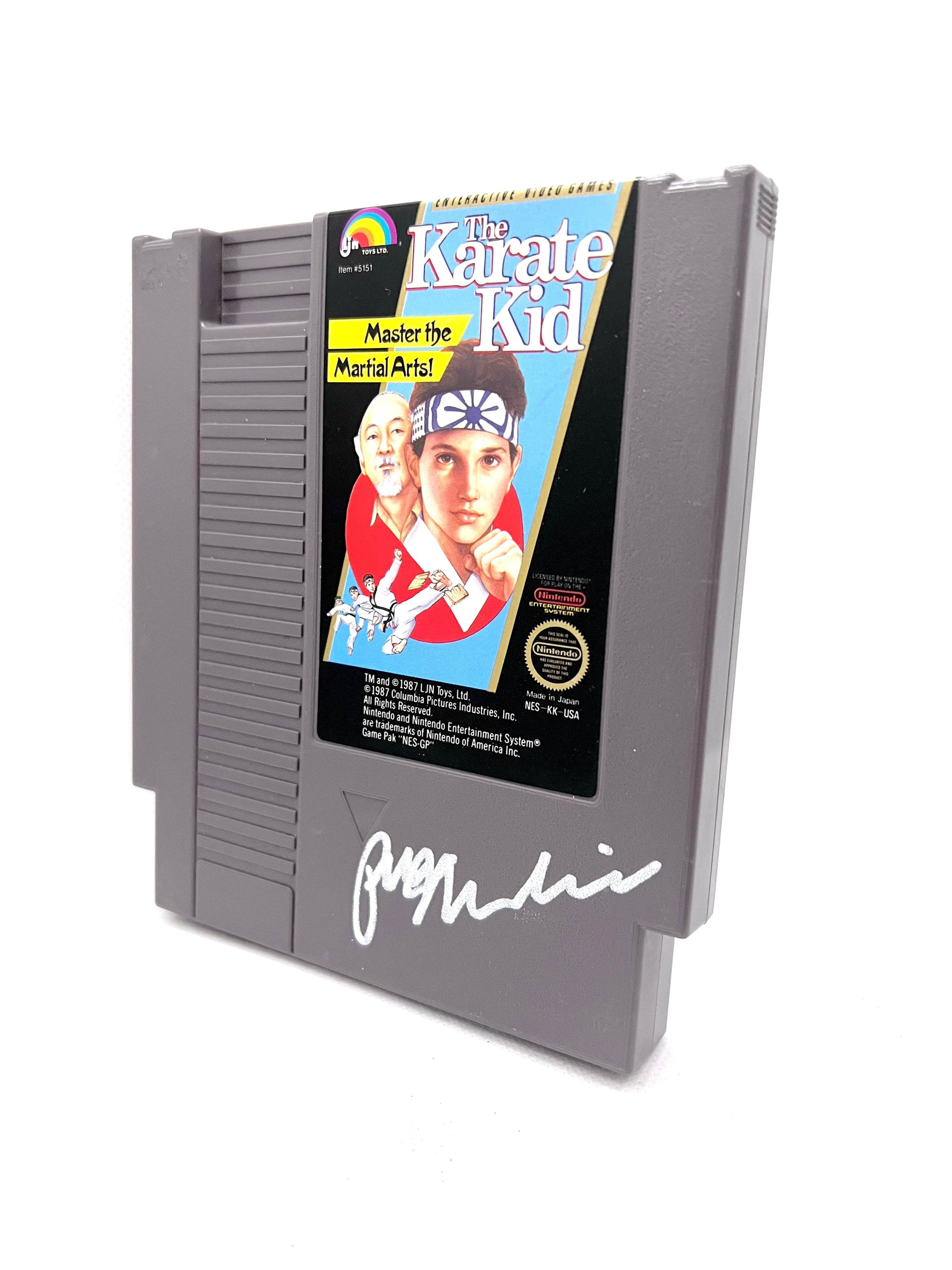 Ralph Macchio The Karate Kid Cobra Kai Signed Vintage NES Cartridge COA