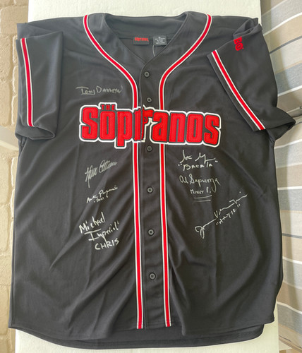 The Sopranos HBO Baseball Jersey Signed by 7 Imperioli  