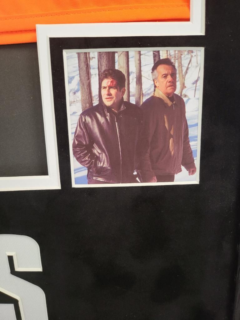 Thumbnail: Steve Schirripa Signed Sopranos 8x10 Photo & Hunting Vest Framed COA