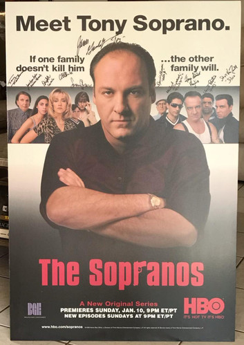 Original Sopranos Season 1 FULL CAST SIGNED Poster YSMS