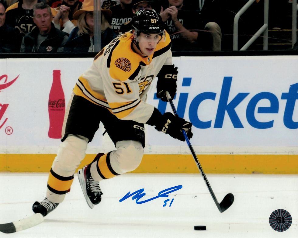 Matt Poitras Boston Bruins Rookie Signed Autograph 16x20 Photo COA