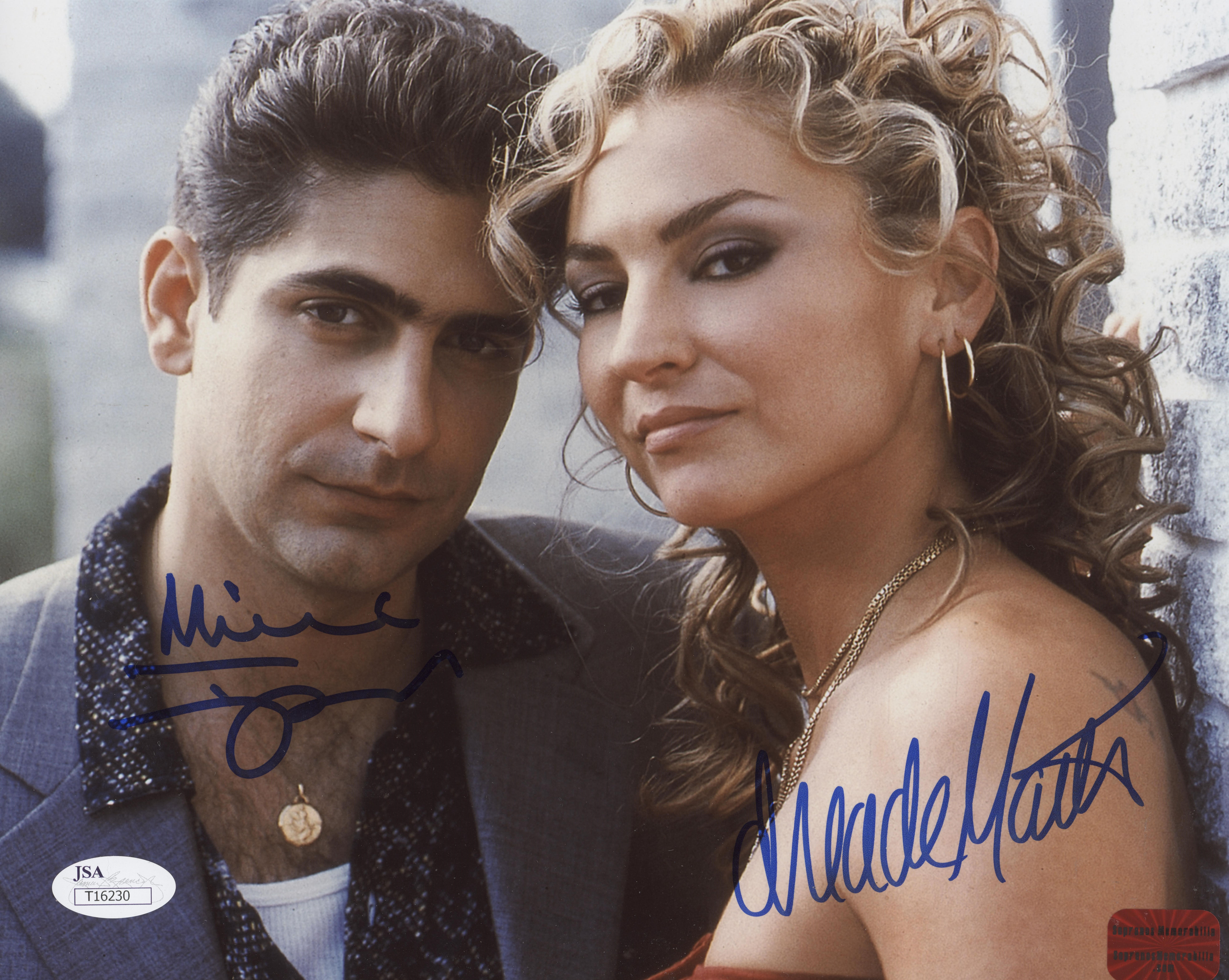 Michael Imperioli Drea de Matteo The Sopranos DUAL signed 8x10